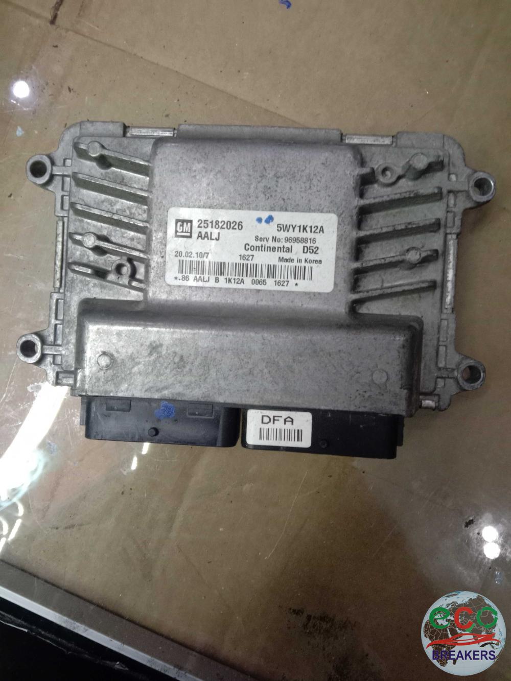 Chevrolet Spark MK1 M300 MF48D LT 80bph 11 Reg Engine Control Unit Ecu